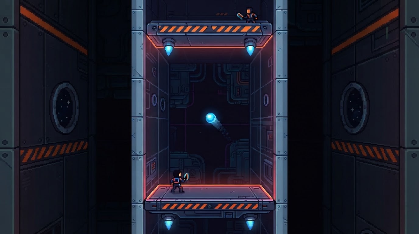 A retro space station