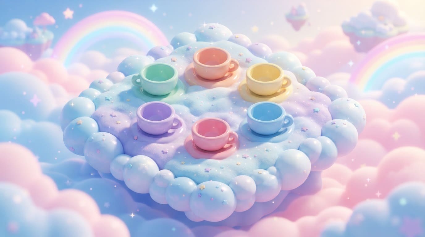 Cloud candy floating kitchen