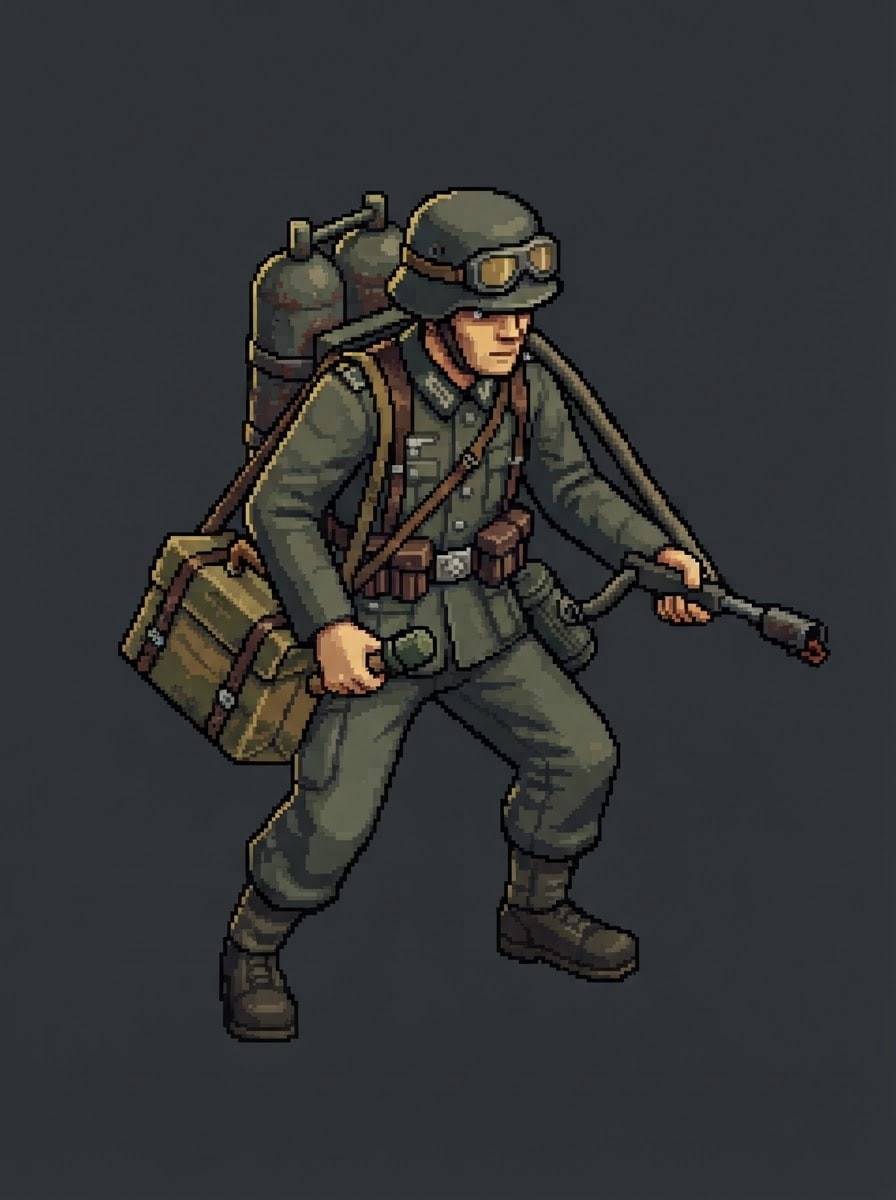 German Pioneer Demolitions Expert
