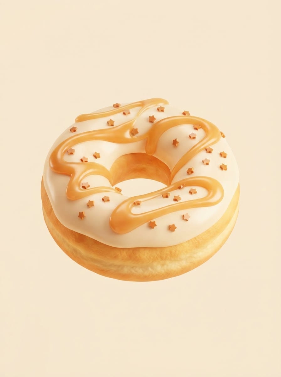 Caramel donut ring