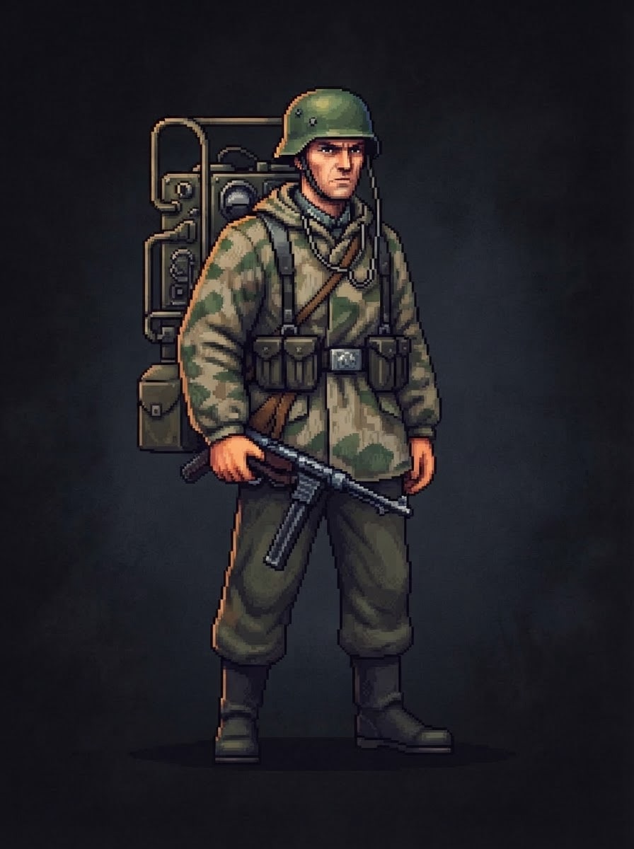 German Fallschirmjäger Radioman