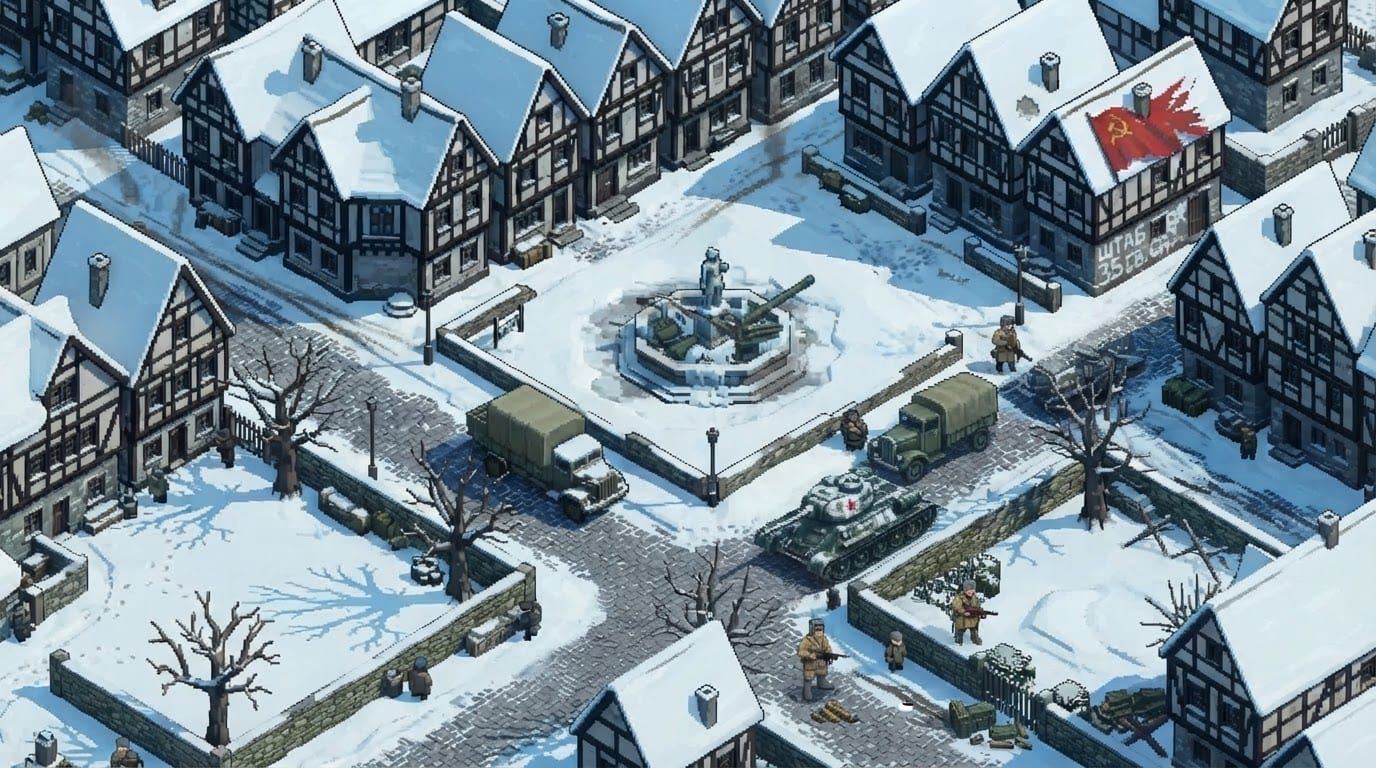 Winter German Border Town