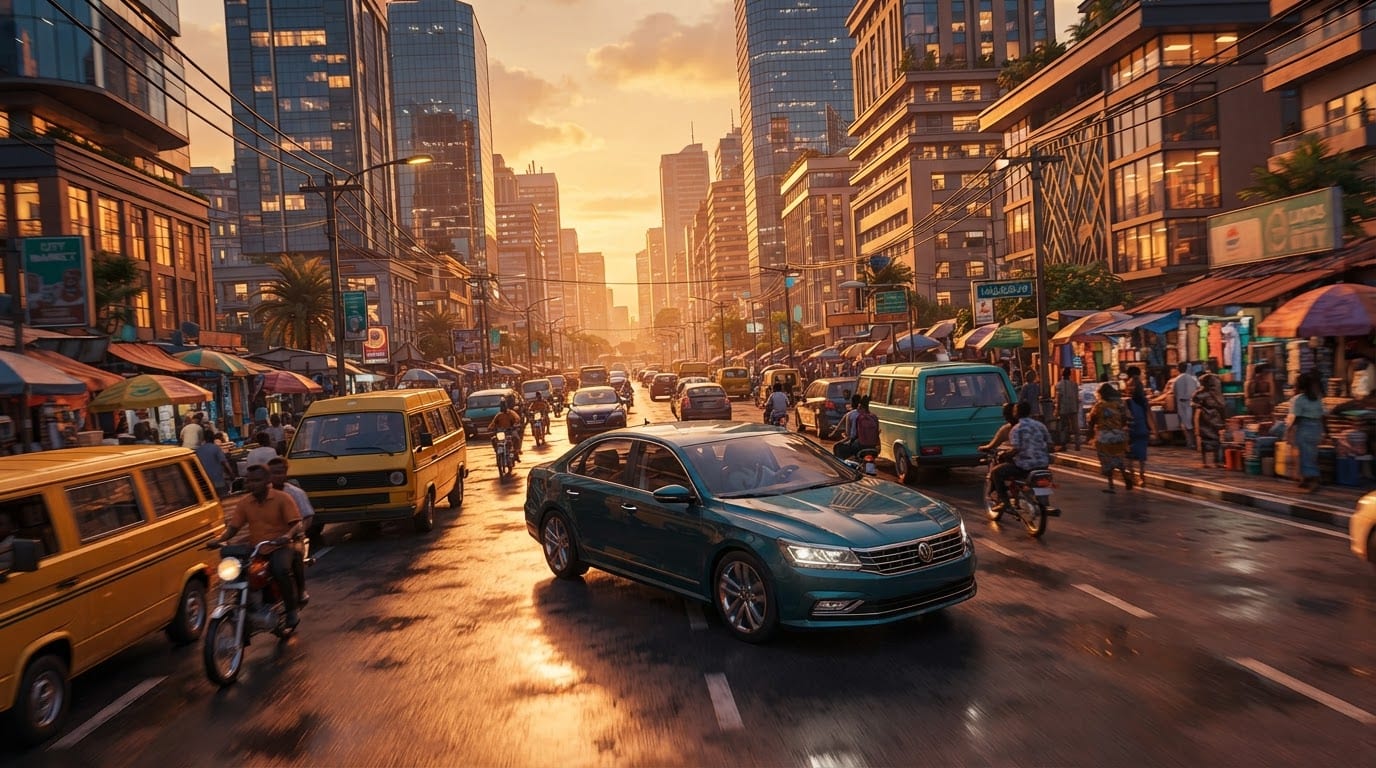 Drive through rush-hour streets