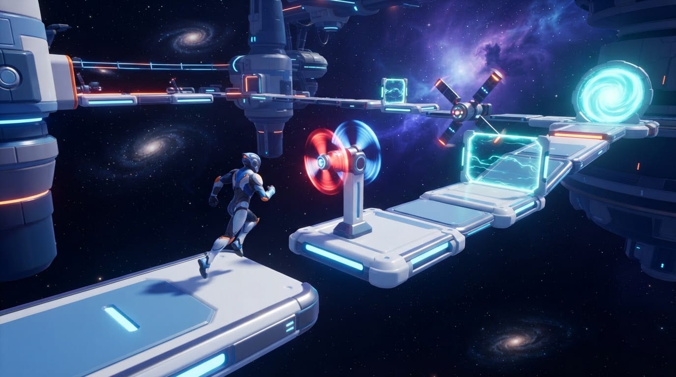 Space station zero gravity