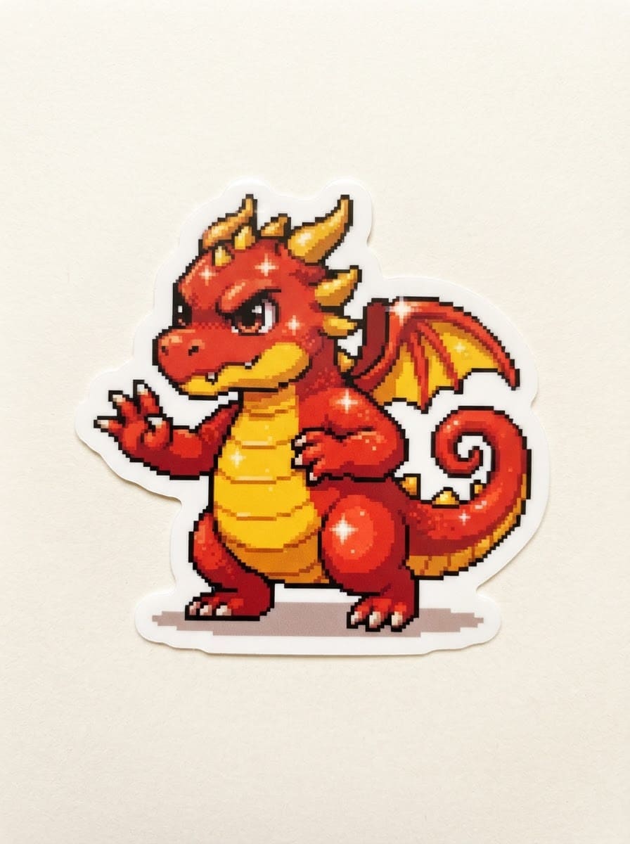 The Paper Sticker Dragon