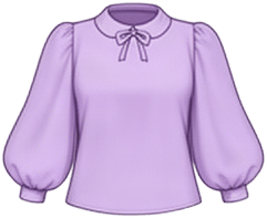 Lavender Puff Sleeve Blouse