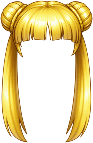 Golden Twin Tail Hairstyle