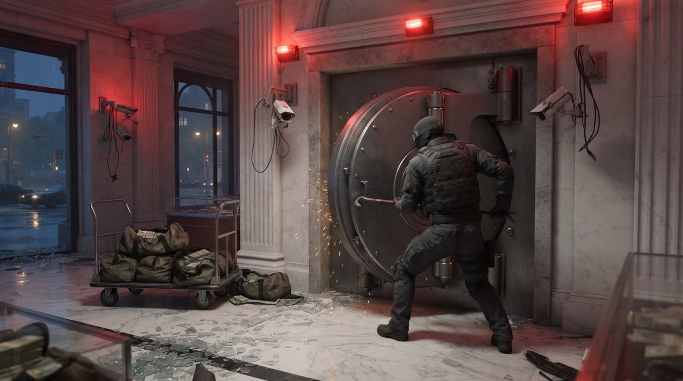 Rob a downtown vault