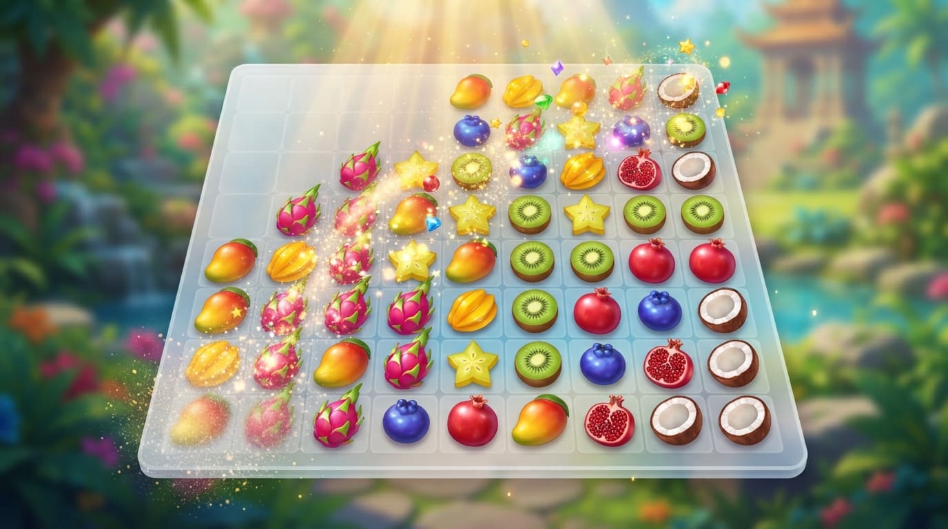 Progresser dans les niveaux fruités