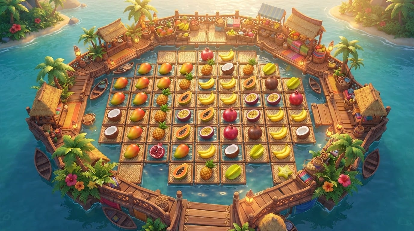 Le marché flottant tropical