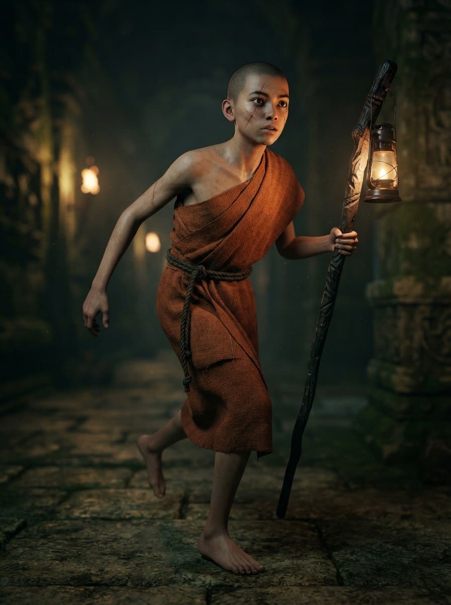 The Young Temple Monk