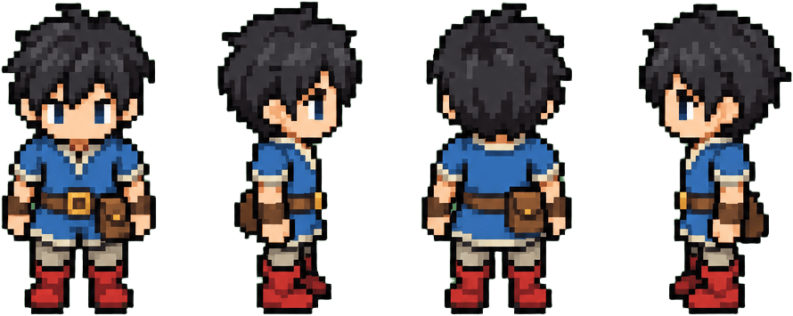 Character turnaround - front (reference)