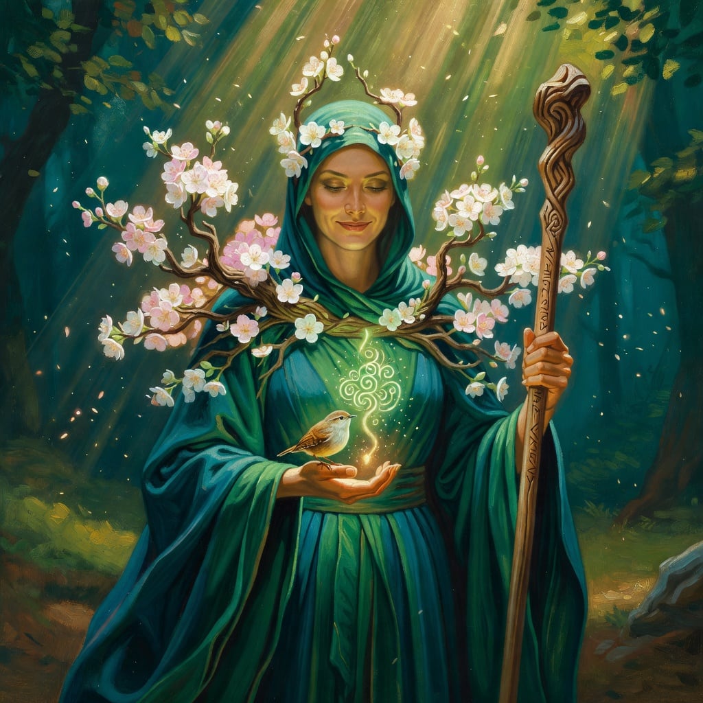 Grove Priestess card portrait