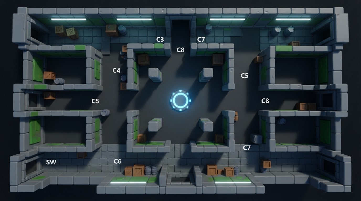 Underground block bunker