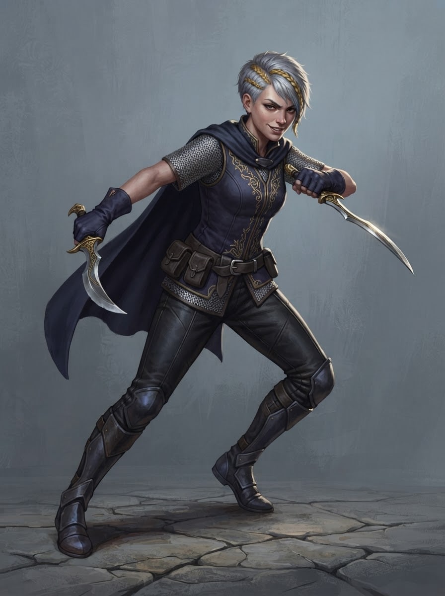 A swift twin-dagger rogue