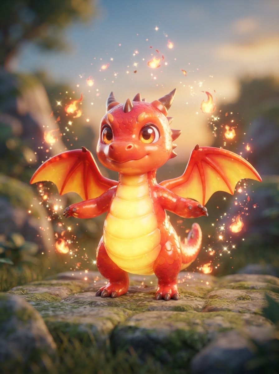 Dragão Bebê de Fogo