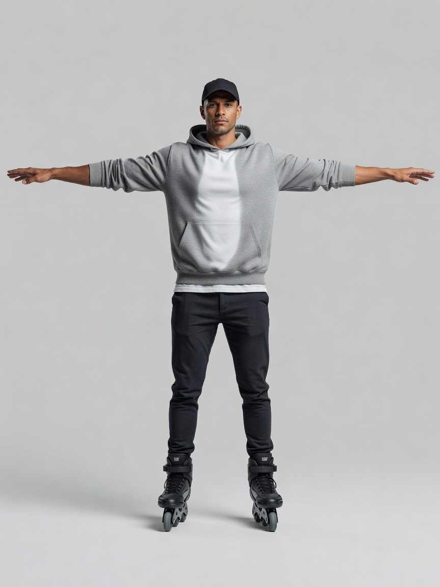 Street Rollerblader Concept (T-pose)