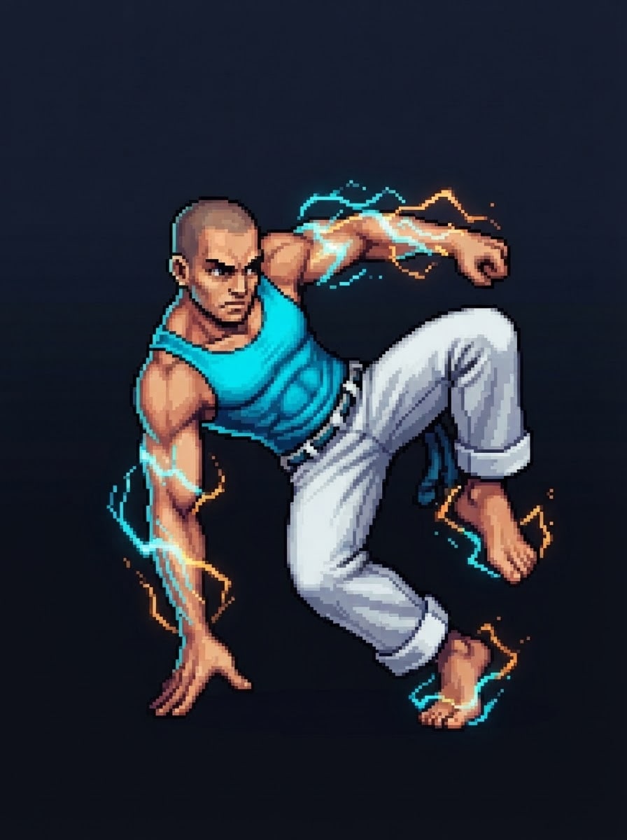 Capoeirista eletrizante