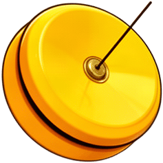 Spinning Yellow YoYo