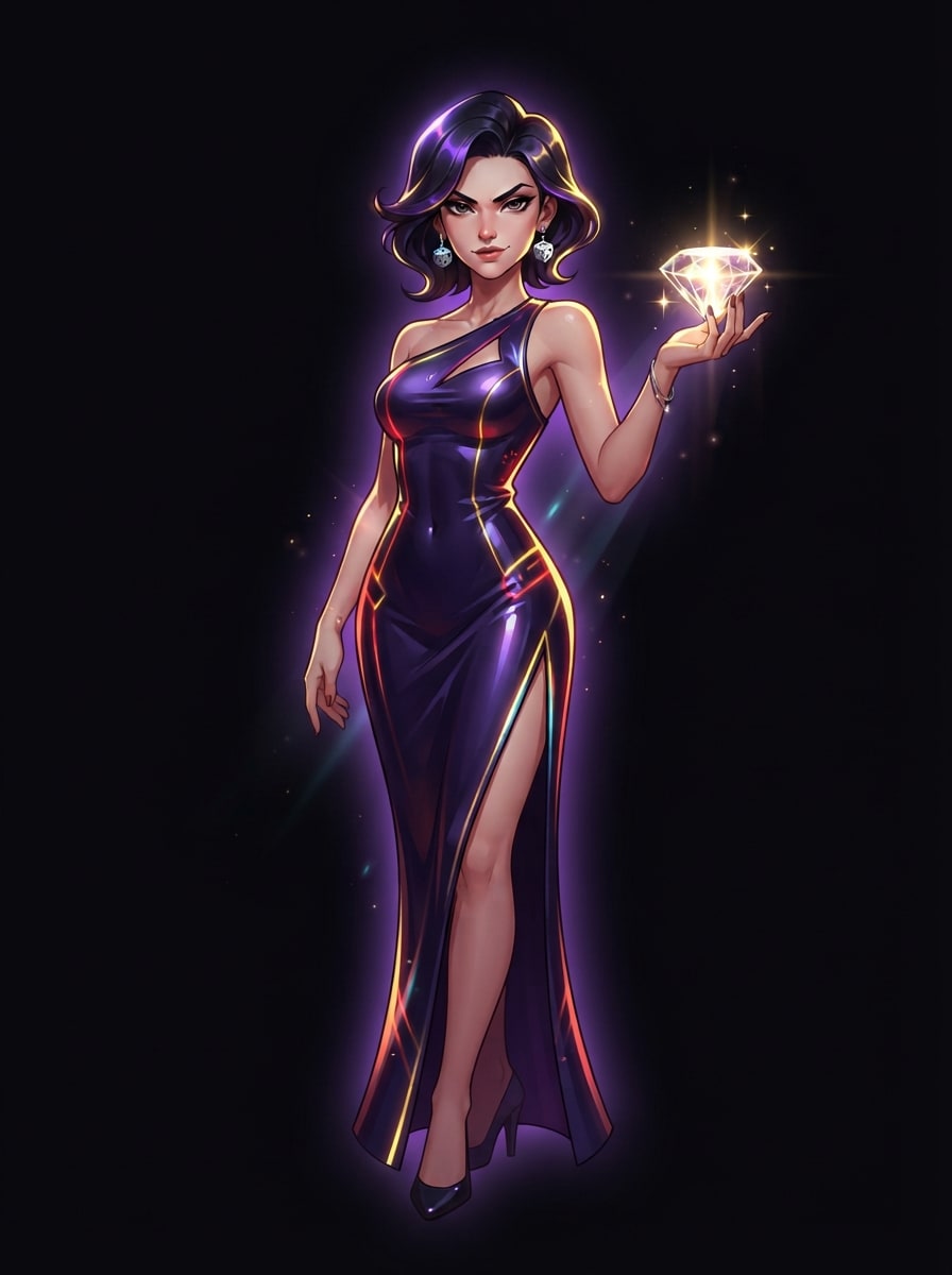 La joueuse VIP au diamant