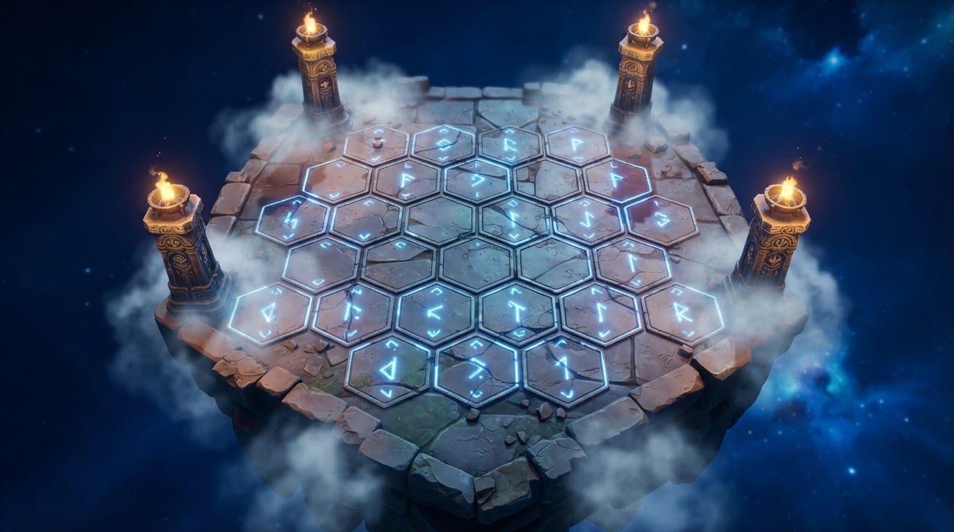 Ancient floating temple arena