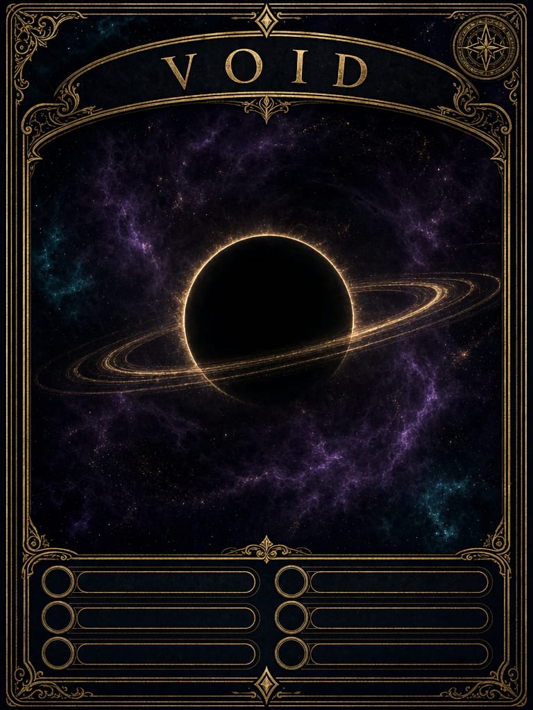 Nebula Gambit VOID Card Face (Portrait 3:4)