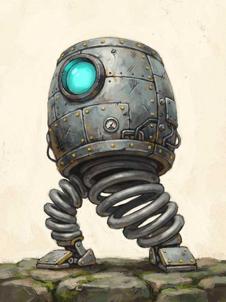 Pequeño robot saltarín