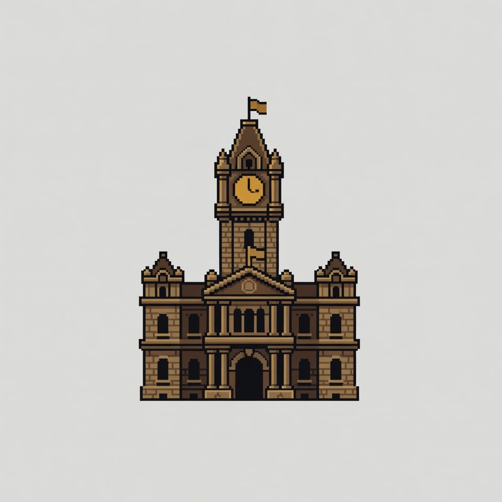 Town Hall Location Icon 1900s