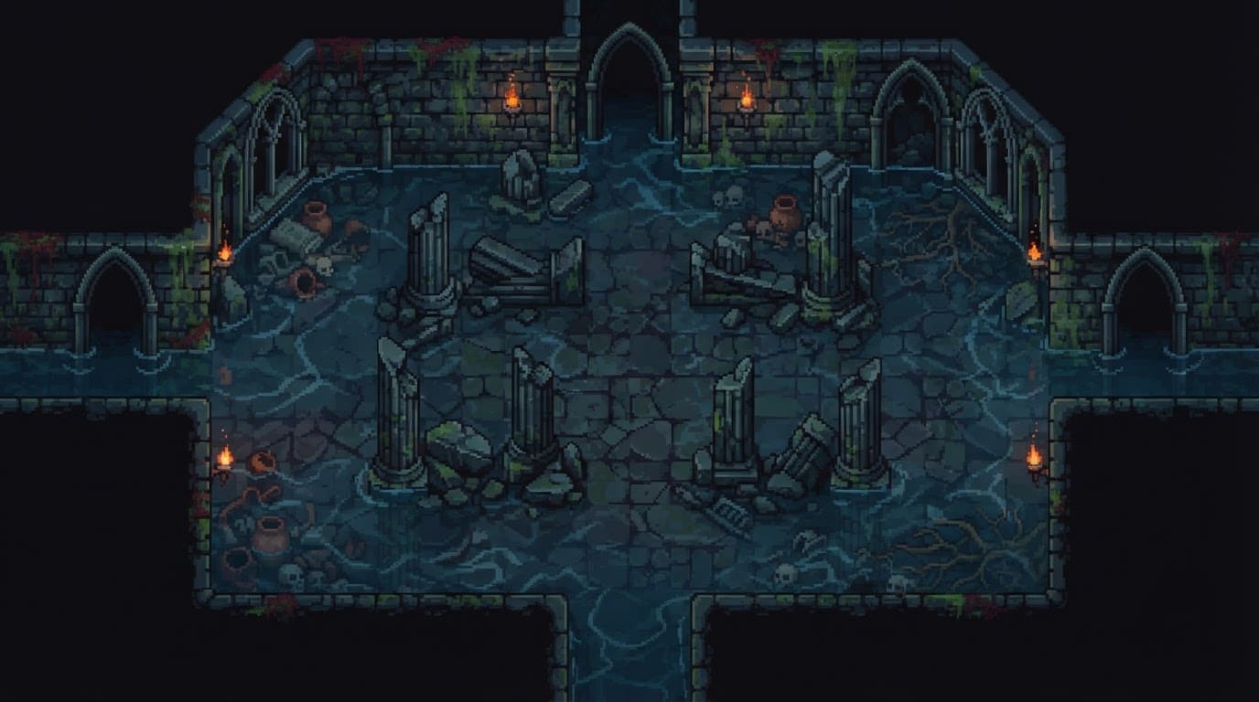 The Flooded Cathedral Crypt