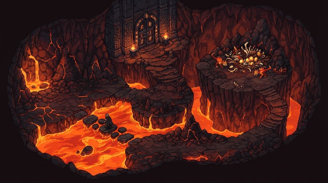 Cueva volcánica subterránea