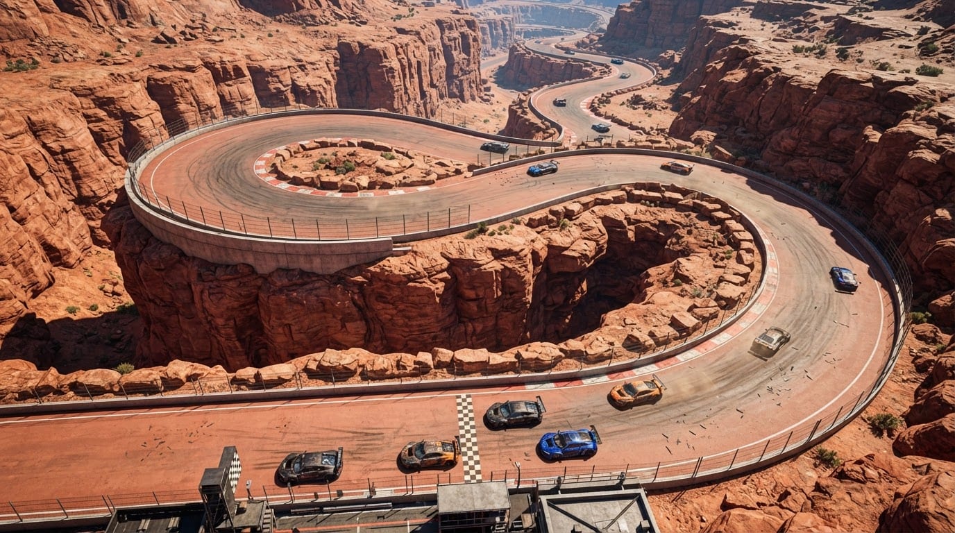 Desert highway canyon circuit