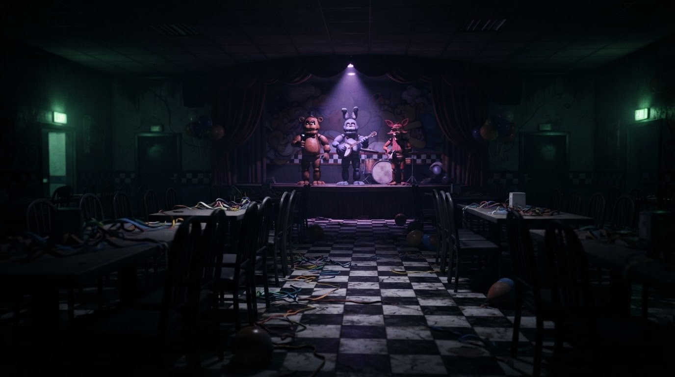 The main dining hall and stage