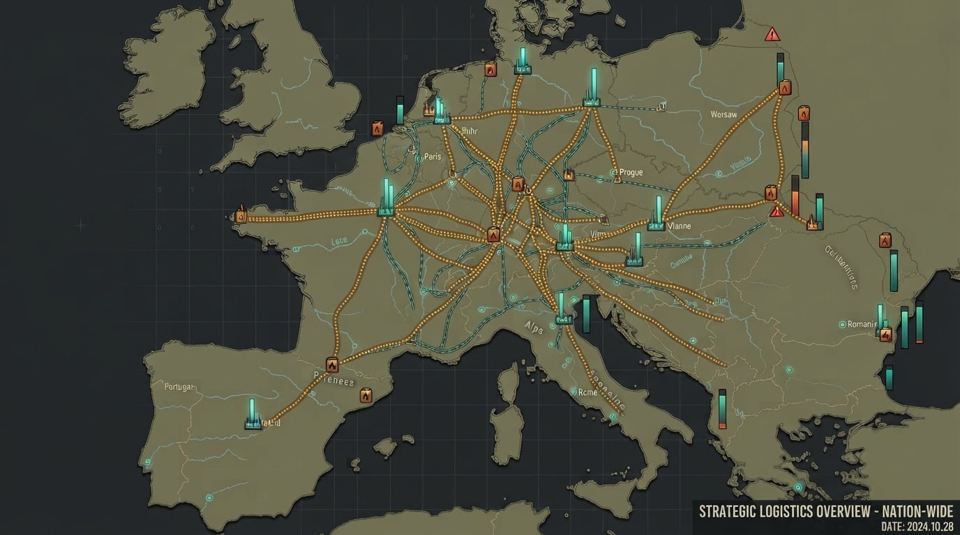 Nation-wide logistics network