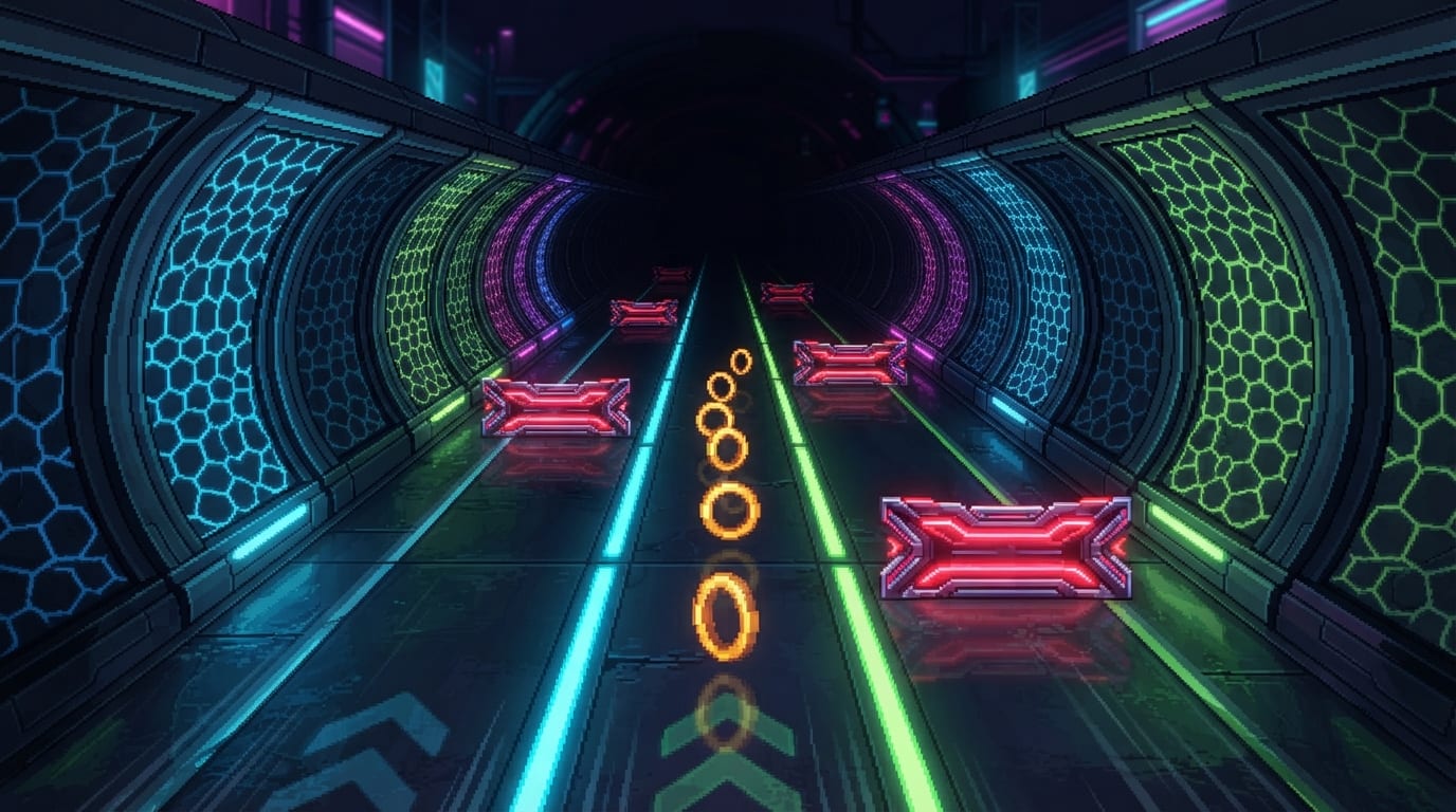 Túnel subterrâneo sci-fi