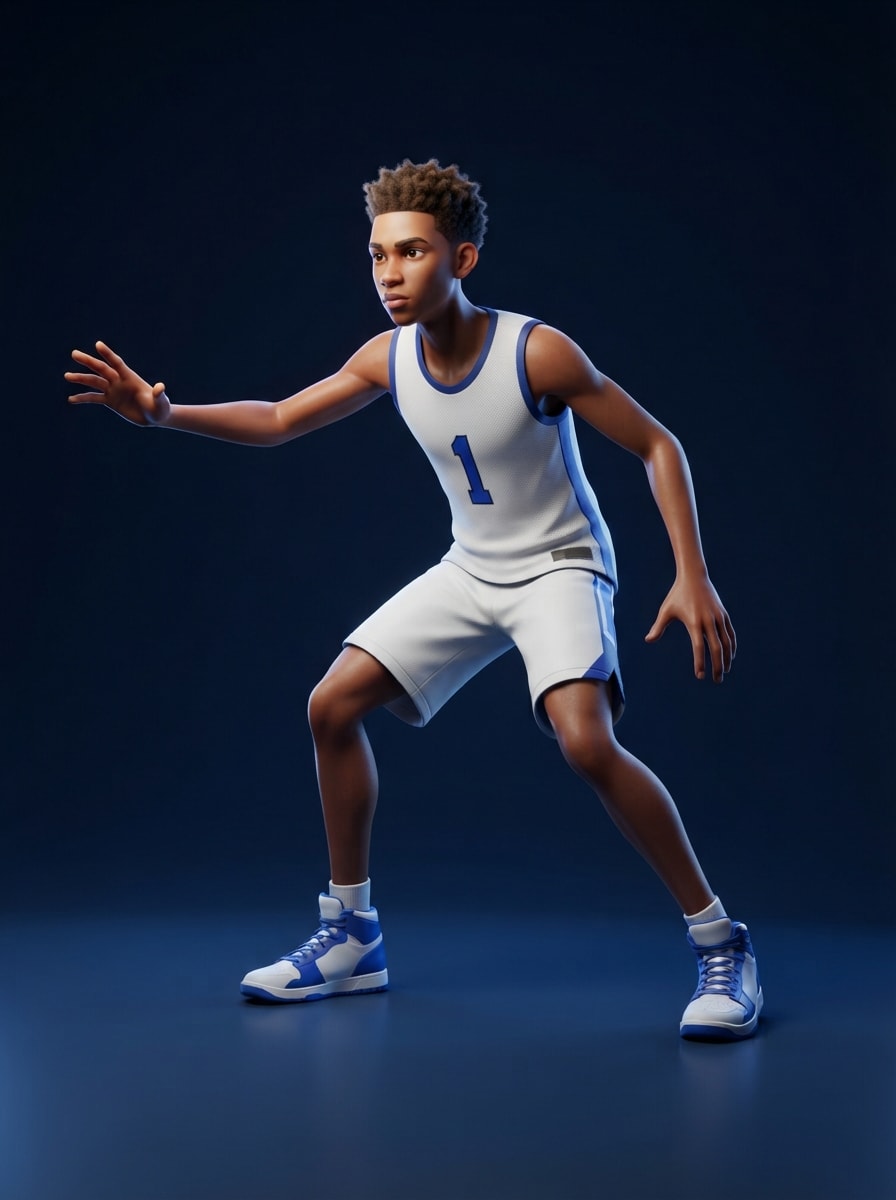 Raw teenage point guard
