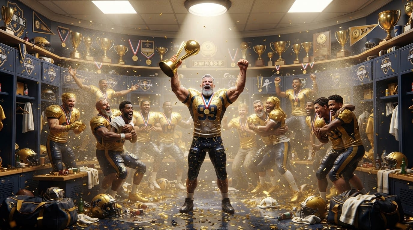 Lift the championship trophy