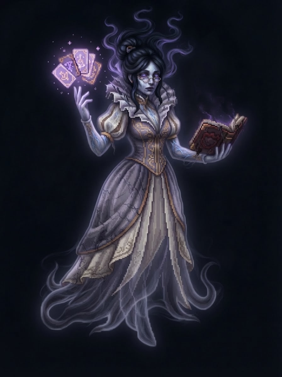 Magnolia the Ghost Librarian — Realistic