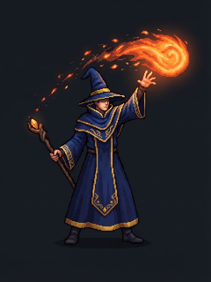 The pixel mage
