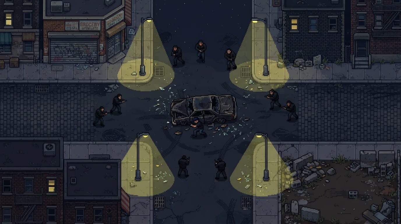 Hold a corner from a raid