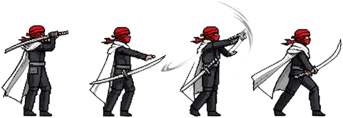 Katana Slash Sprite Sheet