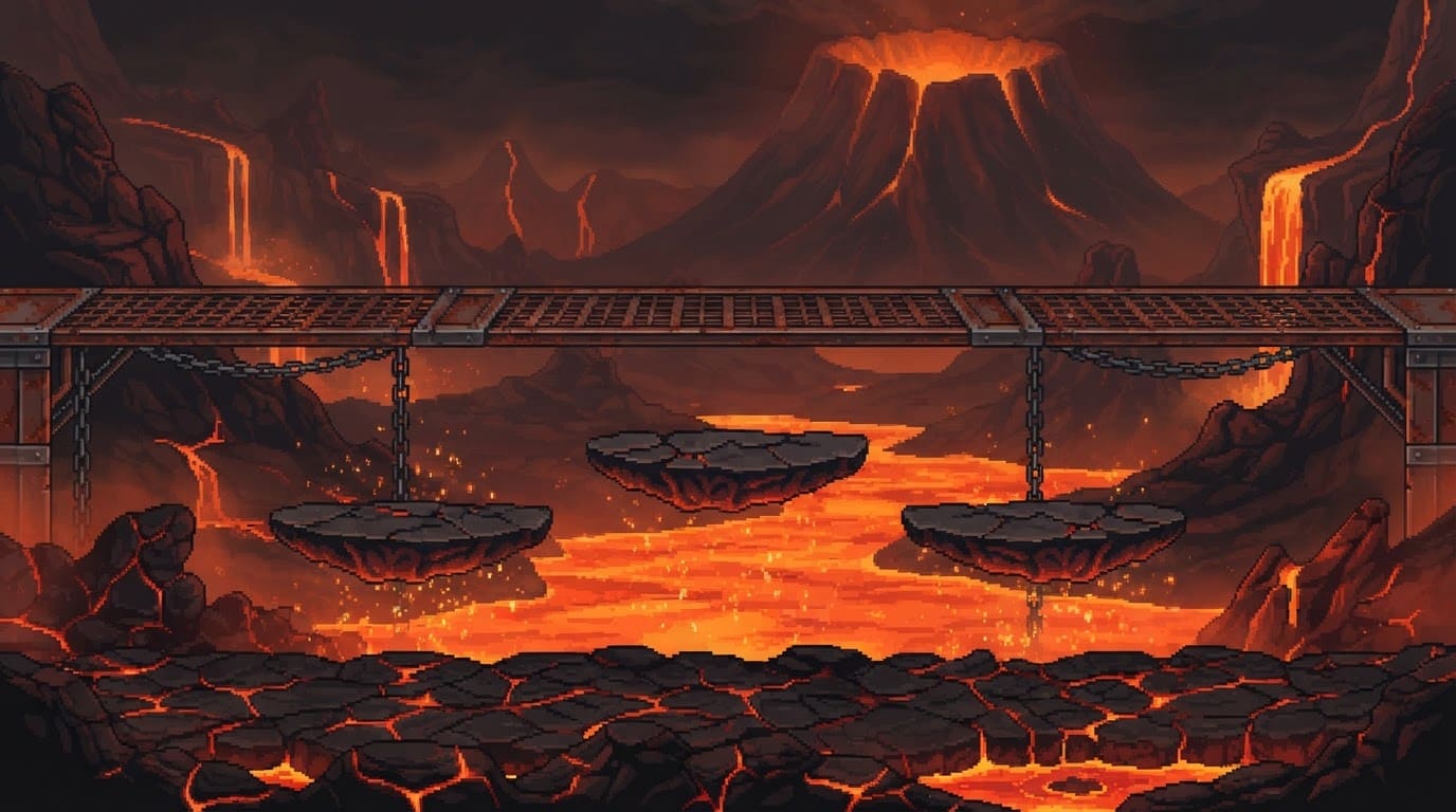 Forja Vulcânica em erupção