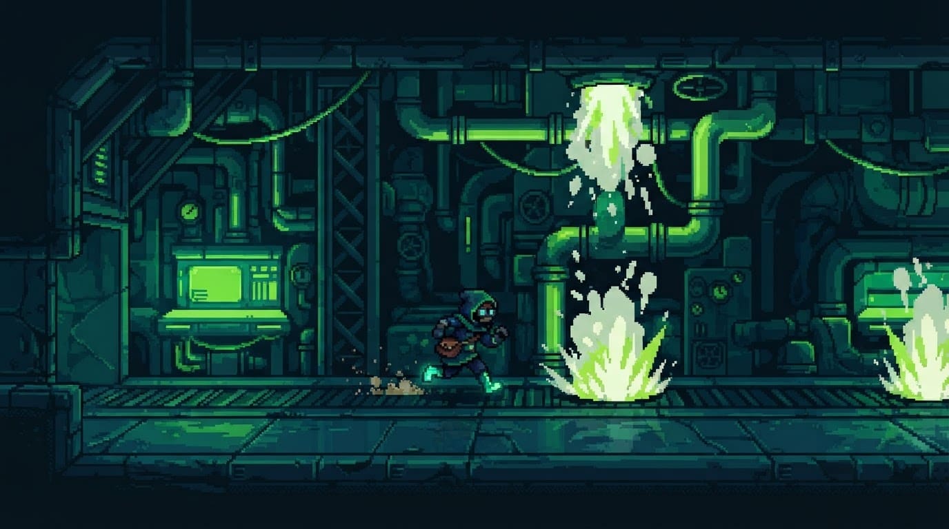 Dive through underground pipes