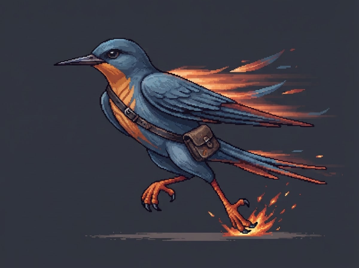 Swift courier bird