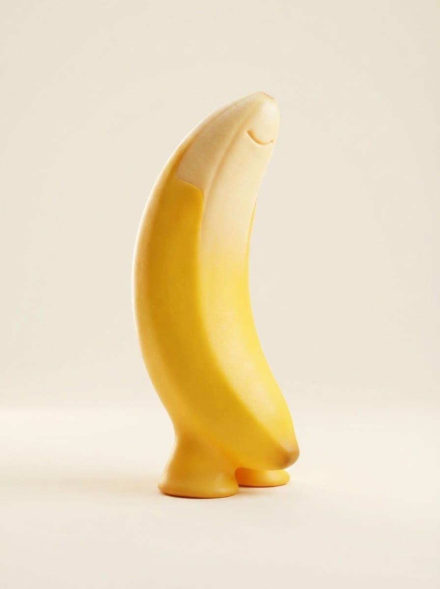 Classic smooth banana