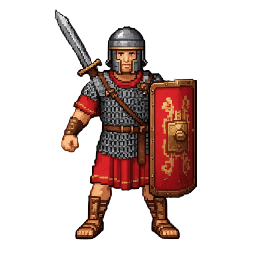 Soldato Romano Game Asset