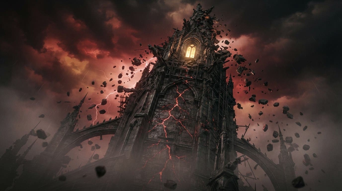 Climb the crumbling tower