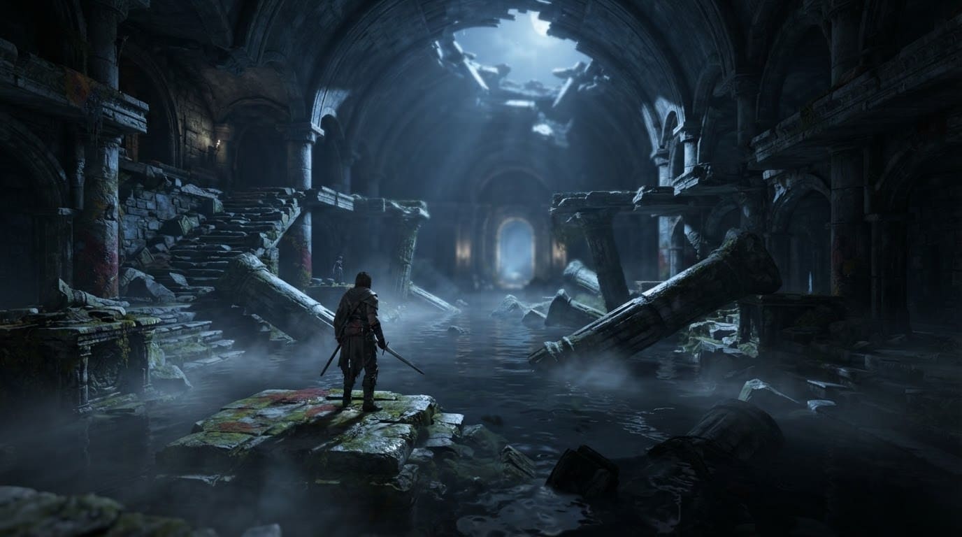 Ancient Flooded Temple
