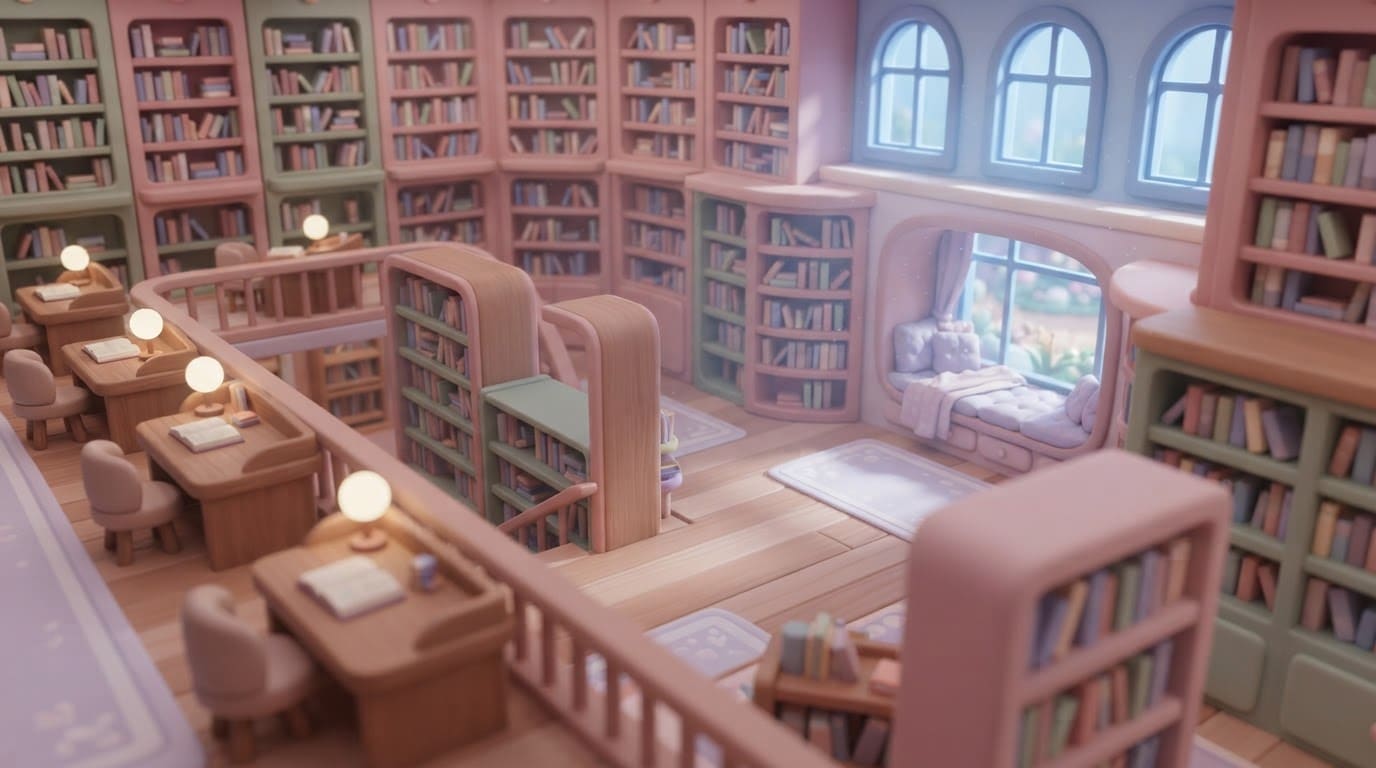 La bibliothèque pastel
