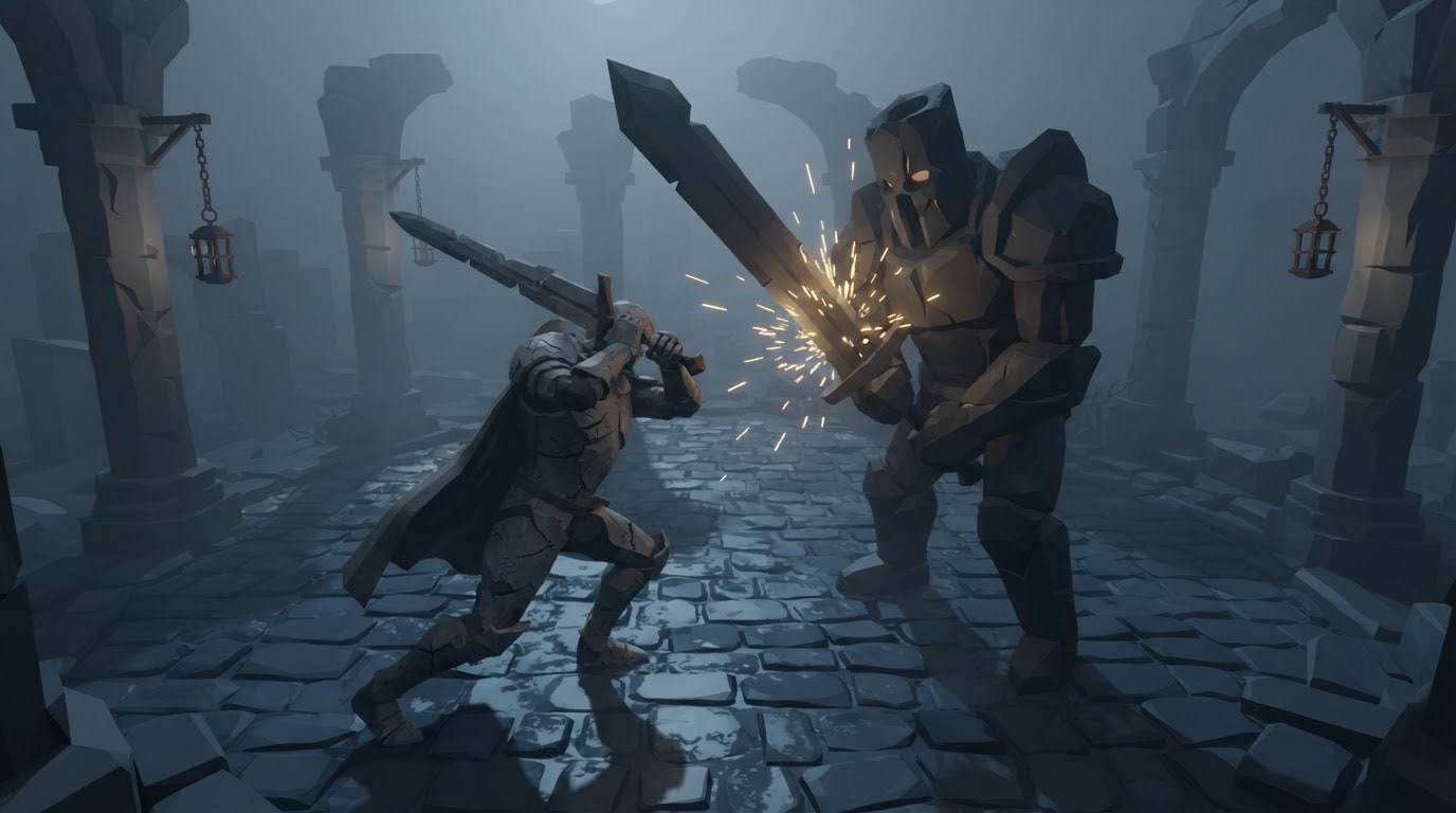 Parry the relentless guardian