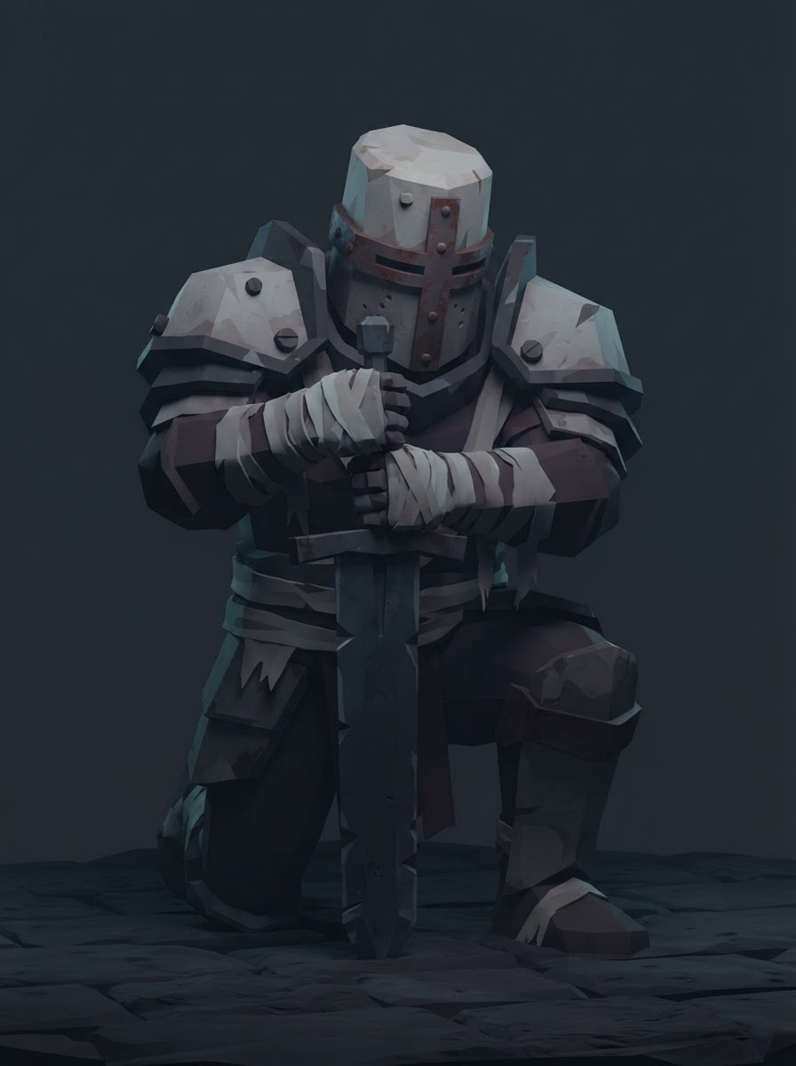 The cursed blind knight